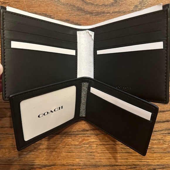 COACH 3 In 1 Wallet In Blocked Signature Canvas in MAHOGANY MULTI - Picture 4 of 8